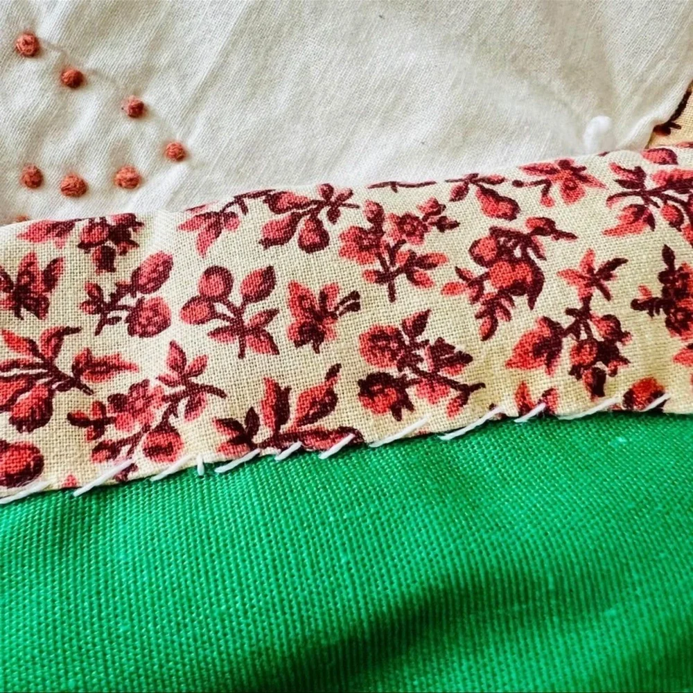 52”x40”Vintage Homemade Kids Quilt.